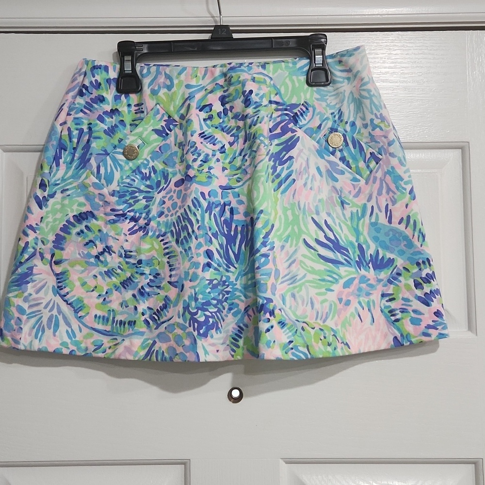 Lilly Pulitzer Kaden Skort Shell of a Party Lilly Size XSmall